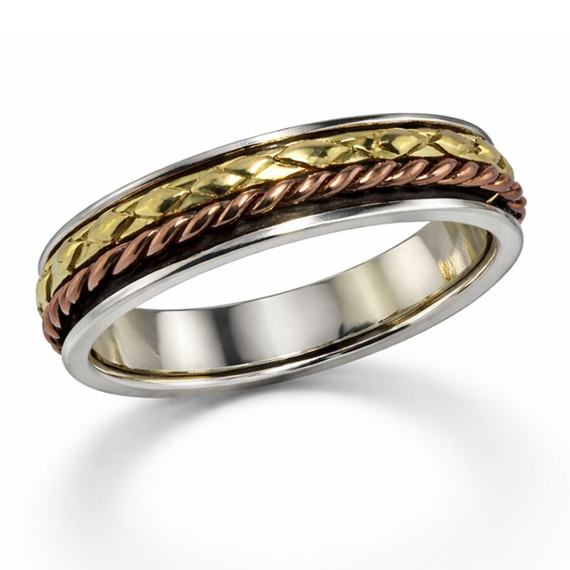 Texture Rope Spinner Ring